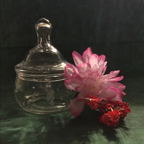 6pc Crystal Floral Pattern Decanter Set - Picture 4 of 8